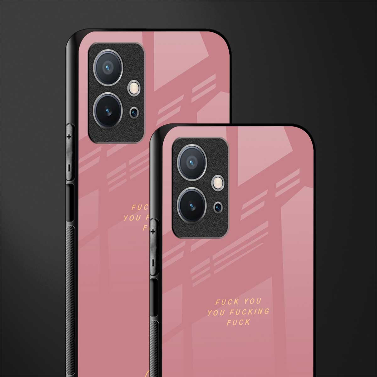 fuck you glass case for vivo t1 5g image-2