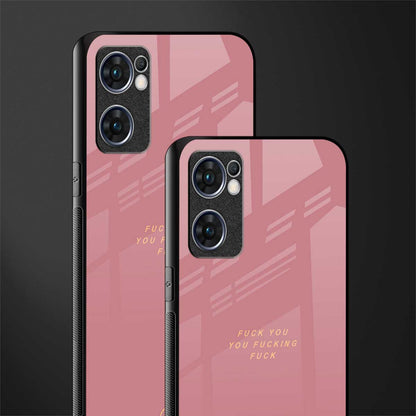 fuck you glass case for oppo reno7 5g image-2