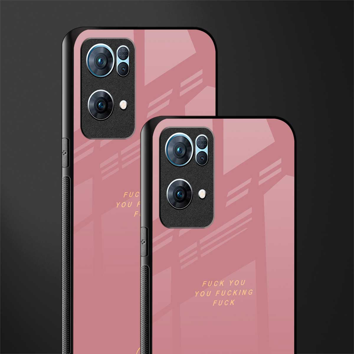 fuck you glass case for oppo reno7 pro 5g image-2