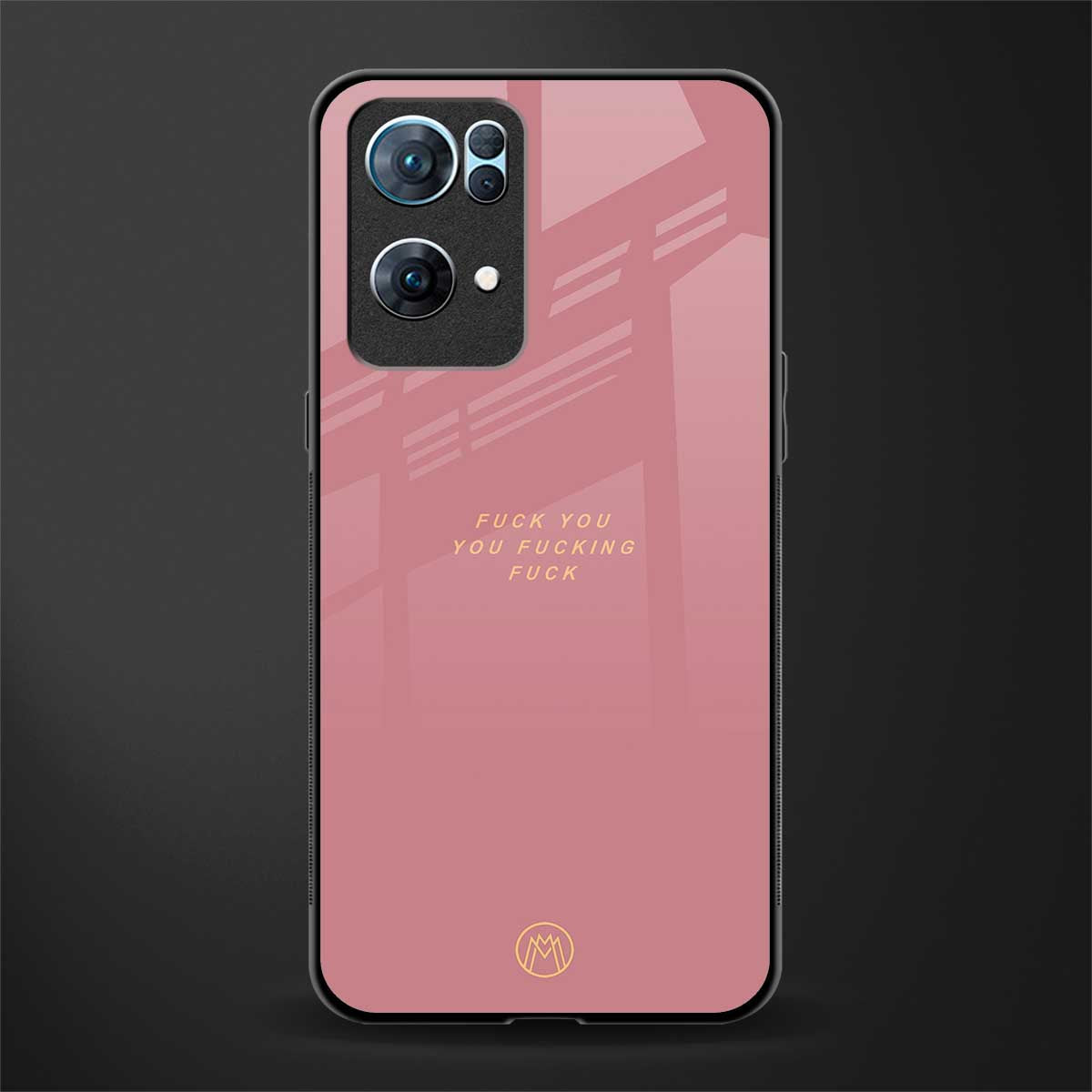 fuck you glass case for oppo reno7 pro 5g image