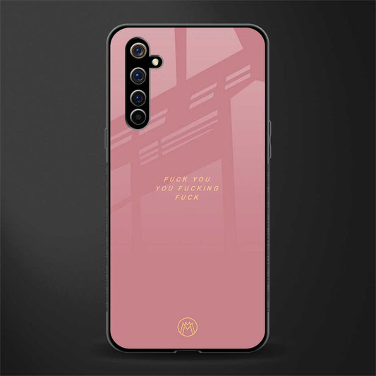 fuck you glass case for realme x50 pro image