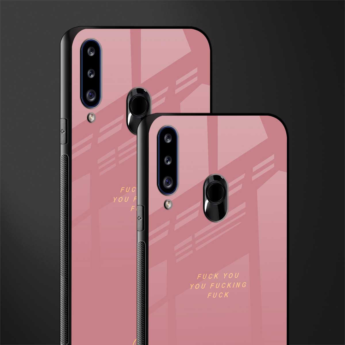 fuck you glass case for samsung galaxy a20s image-2