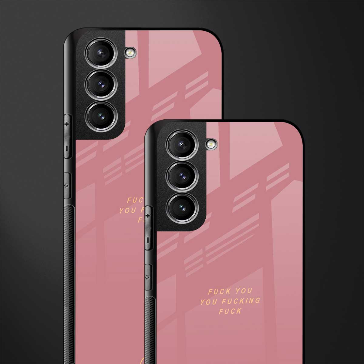 fuck you glass case for samsung galaxy s21 plus image-2