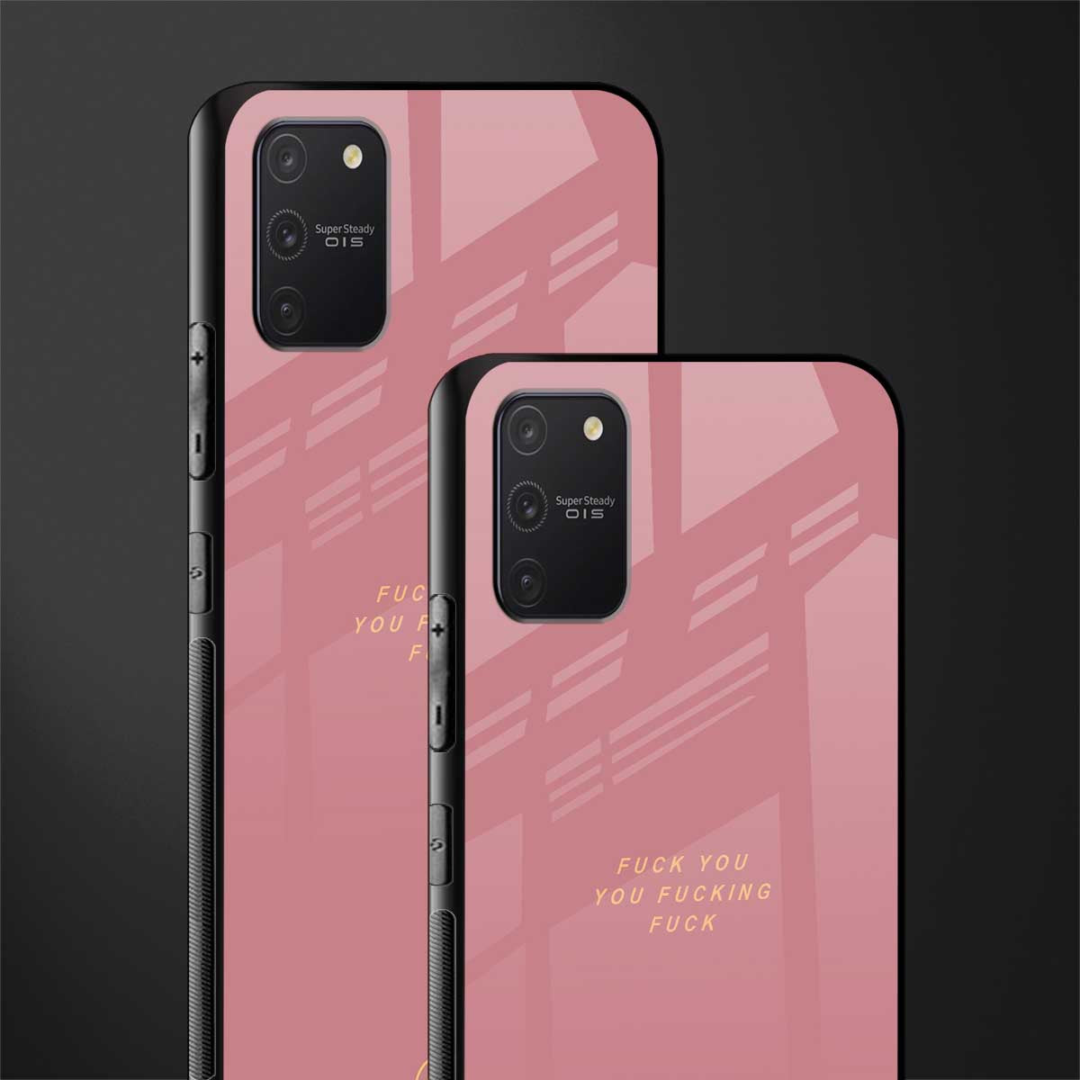 fuck you glass case for samsung galaxy a91 image-2