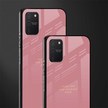fuck you glass case for samsung galaxy a91 image-2