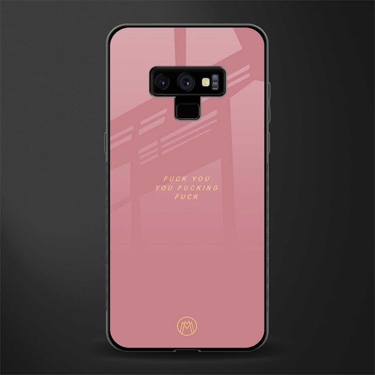 fuck you glass case for samsung galaxy note 9 image