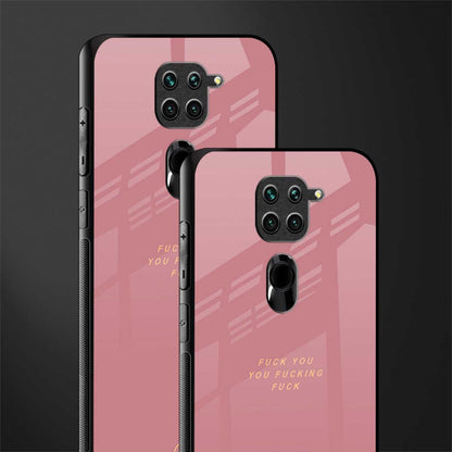 fuck you glass case for redmi note 9 image-2