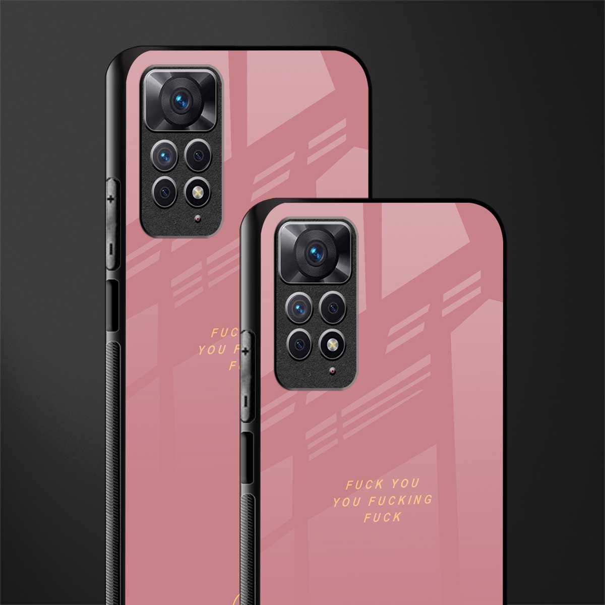 fuck you glass case for redmi note 11s image-2