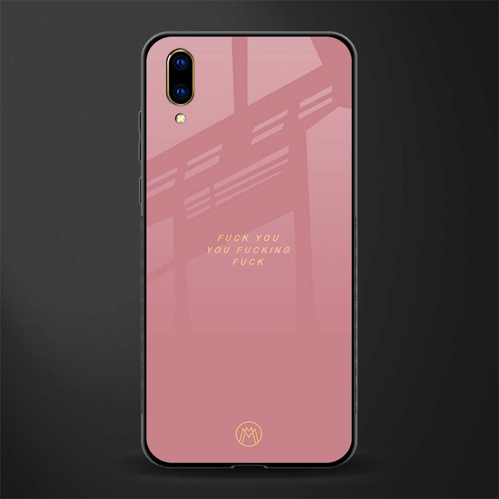 fuck you glass case for vivo v11 pro image