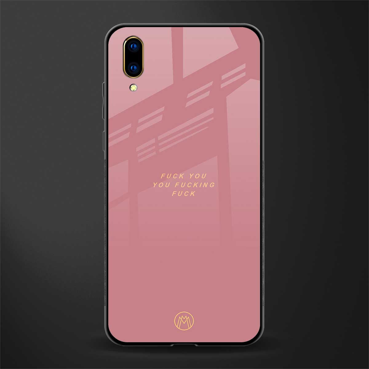 fuck you glass case for vivo v11 pro image