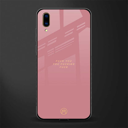 fuck you glass case for vivo v11 pro image