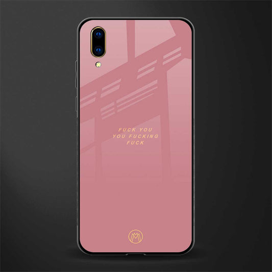 fuck you glass case for vivo v11 pro image
