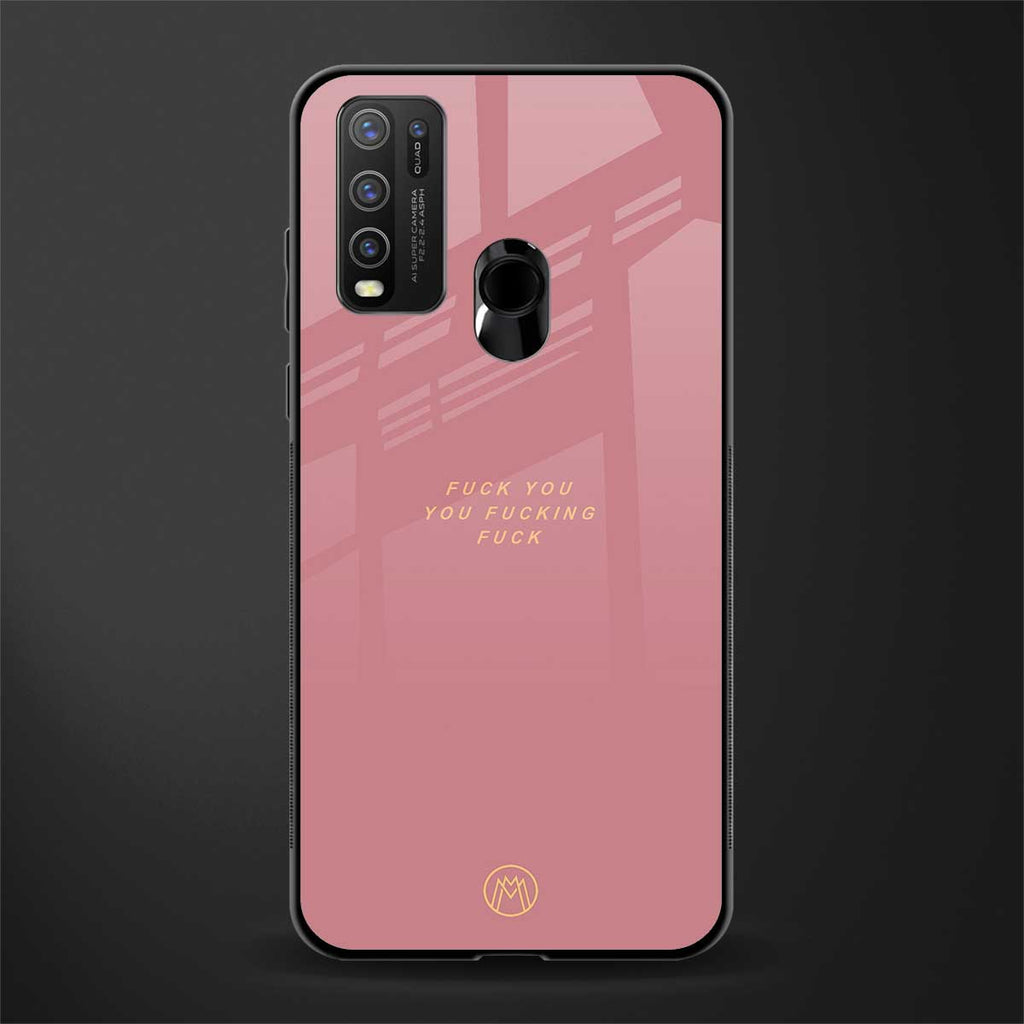fuck you glass case for vivo y50 image