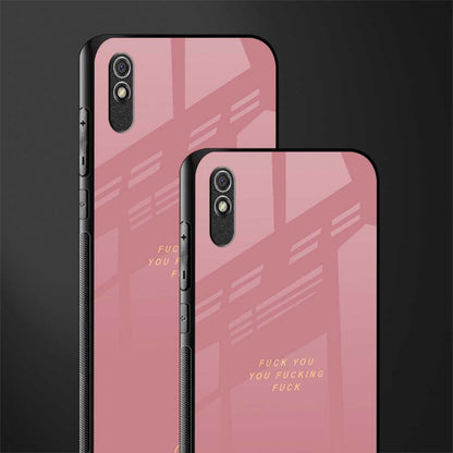 fuck you glass case for redmi 9a image-2