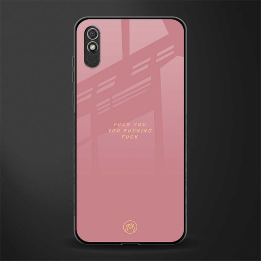 fuck you glass case for redmi 9a image