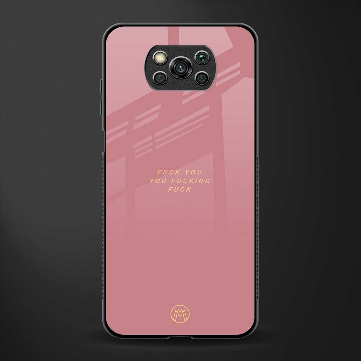 fuck you glass case for poco x3 pro image