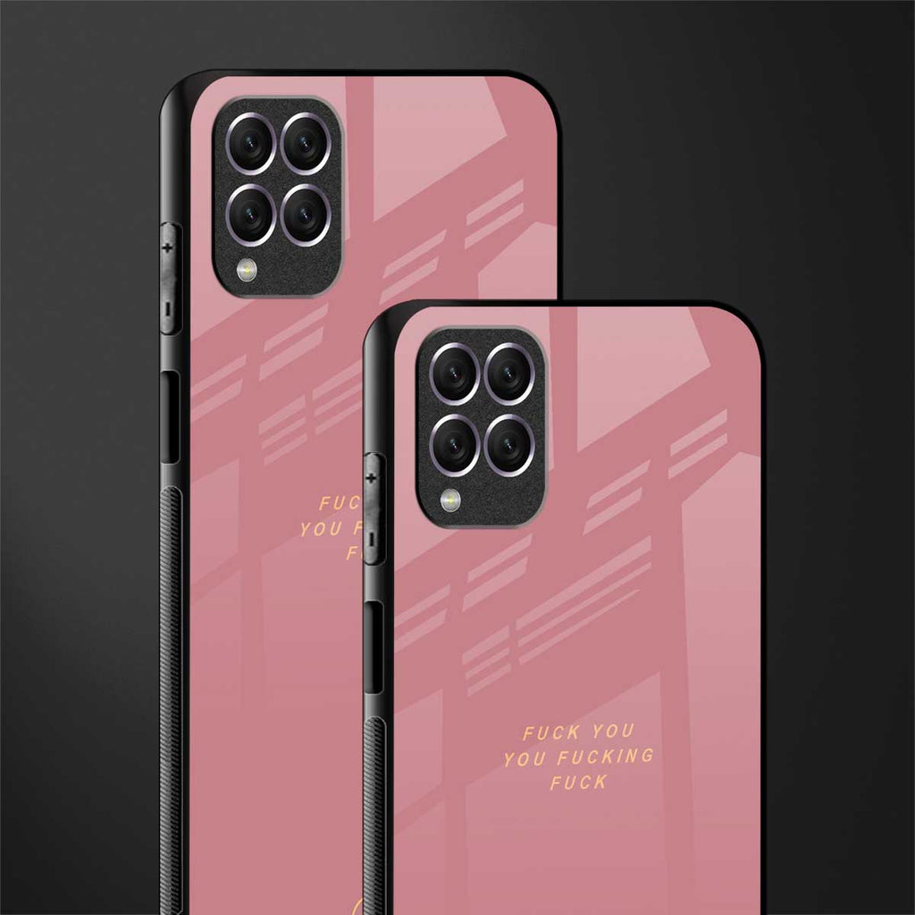 fuck you glass case for samsung galaxy f62 image-2