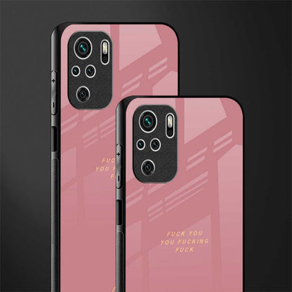 fuck you glass case for redmi note 10 image-2