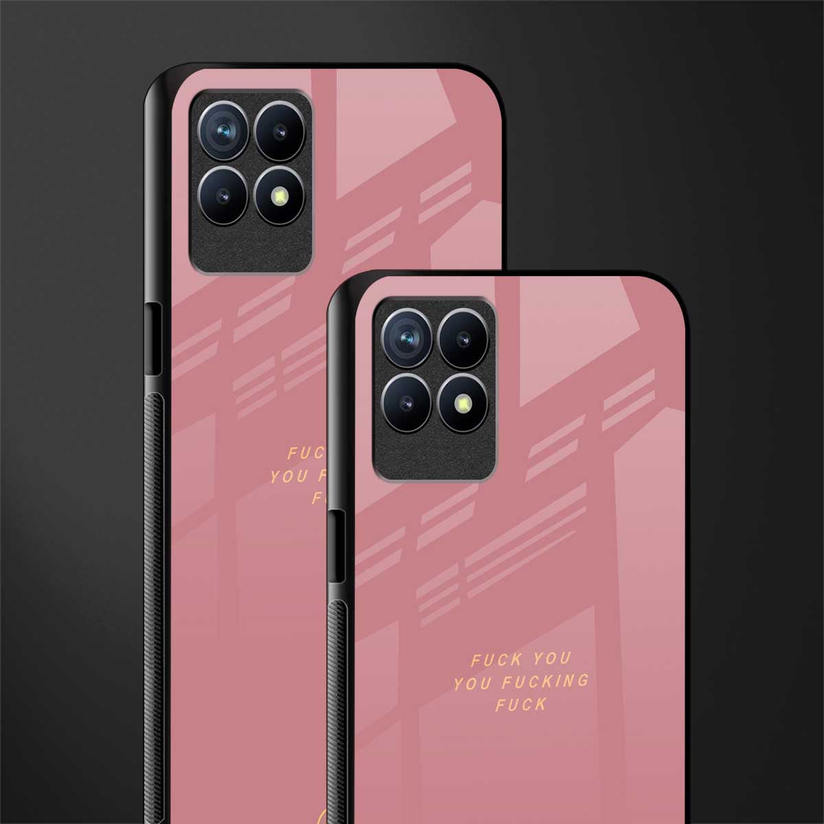fuck you glass case for realme 8i image-2