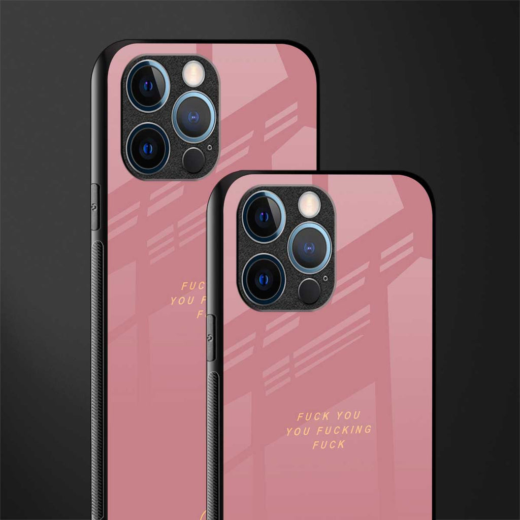 fuck you glass case for iphone 12 pro image-2