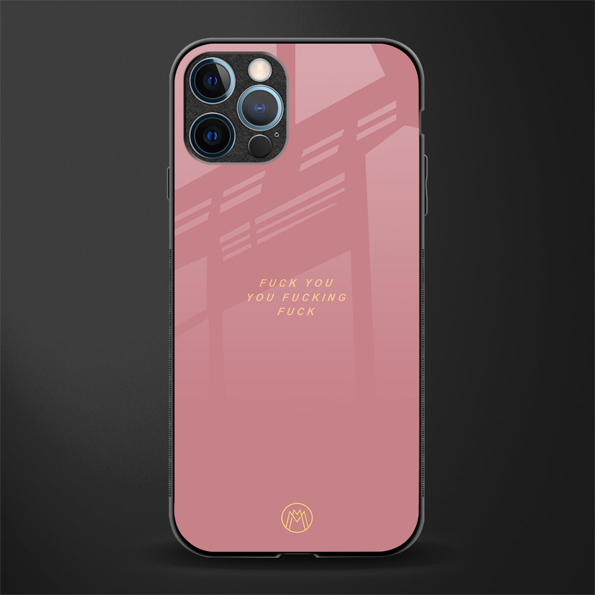 fuck you glass case for iphone 12 pro max image