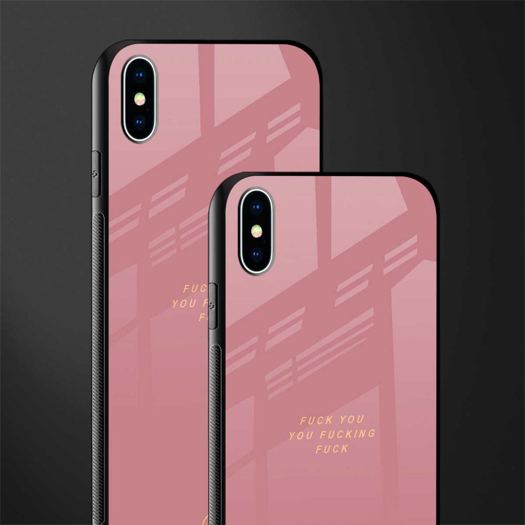 fuck you glass case for iphone xs max image-2