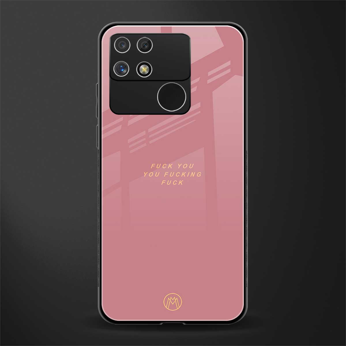 fuck you back phone cover | glass case for realme narzo 50a