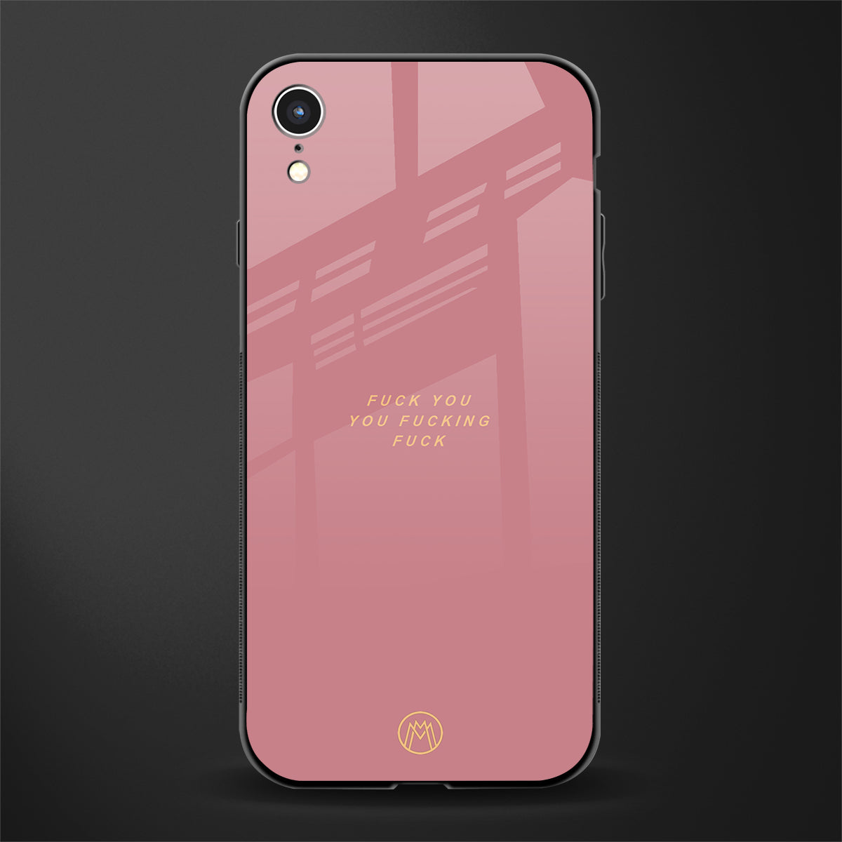 fuck you glass case for iphone xr image