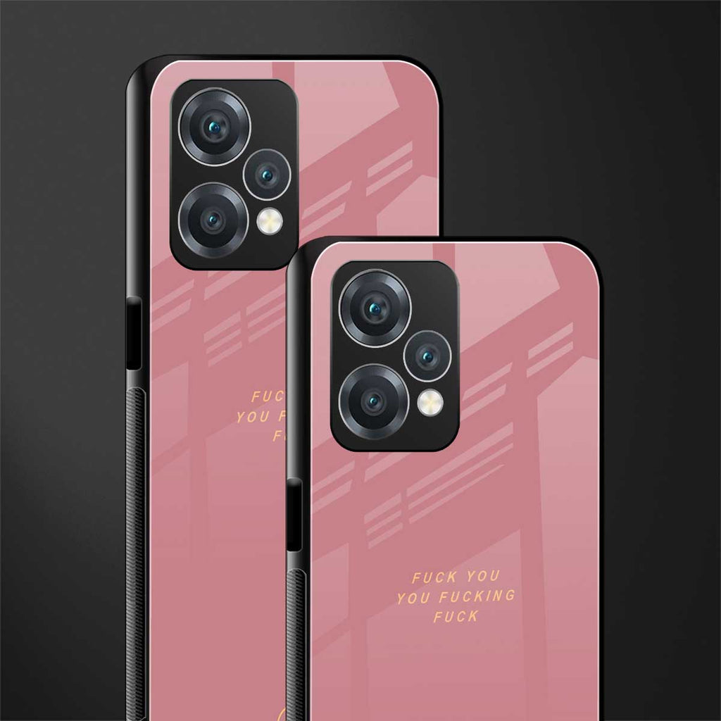 fuck you back phone cover | glass case for oneplus nord ce 2 lite 5g