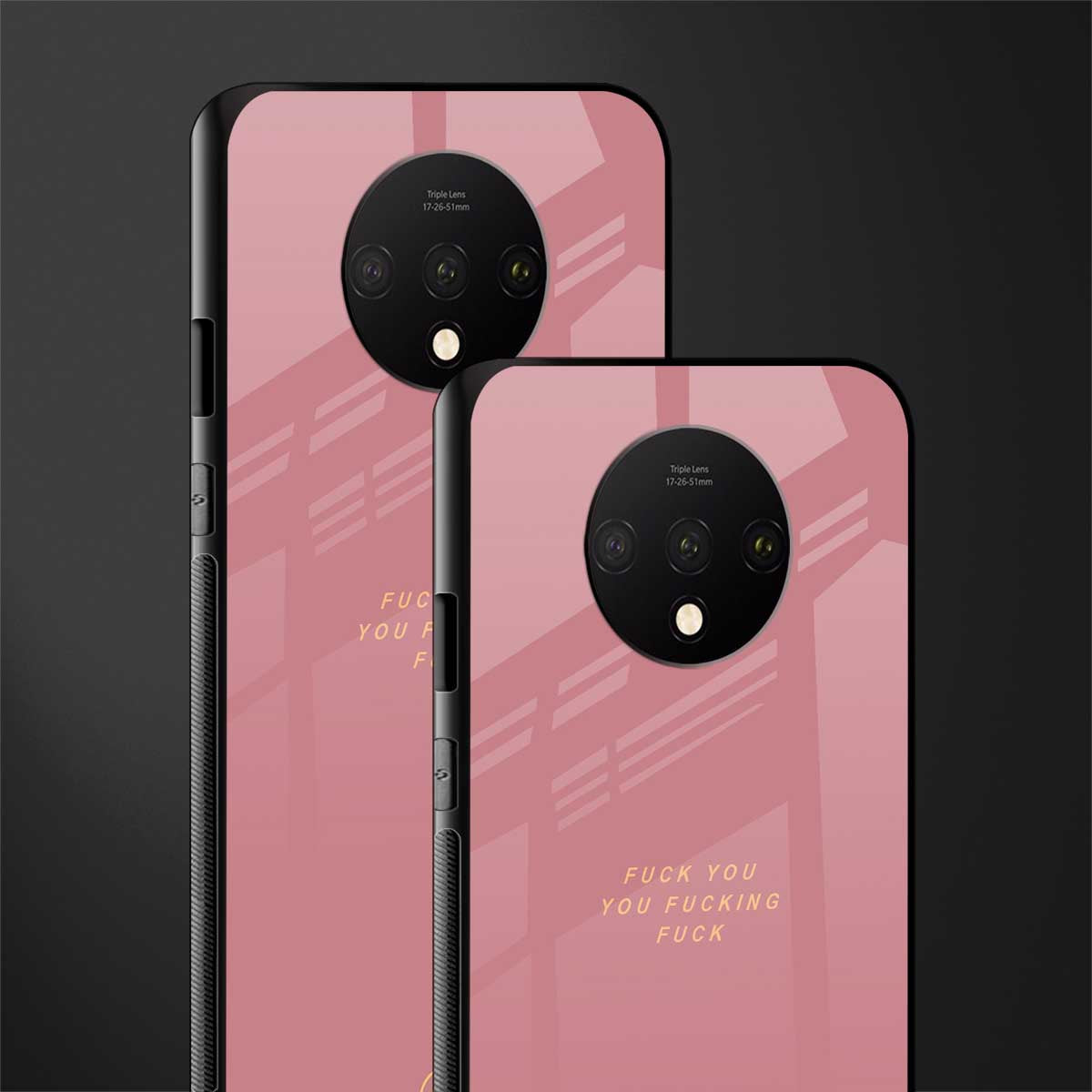 fuck you glass case for oneplus 7t image-2