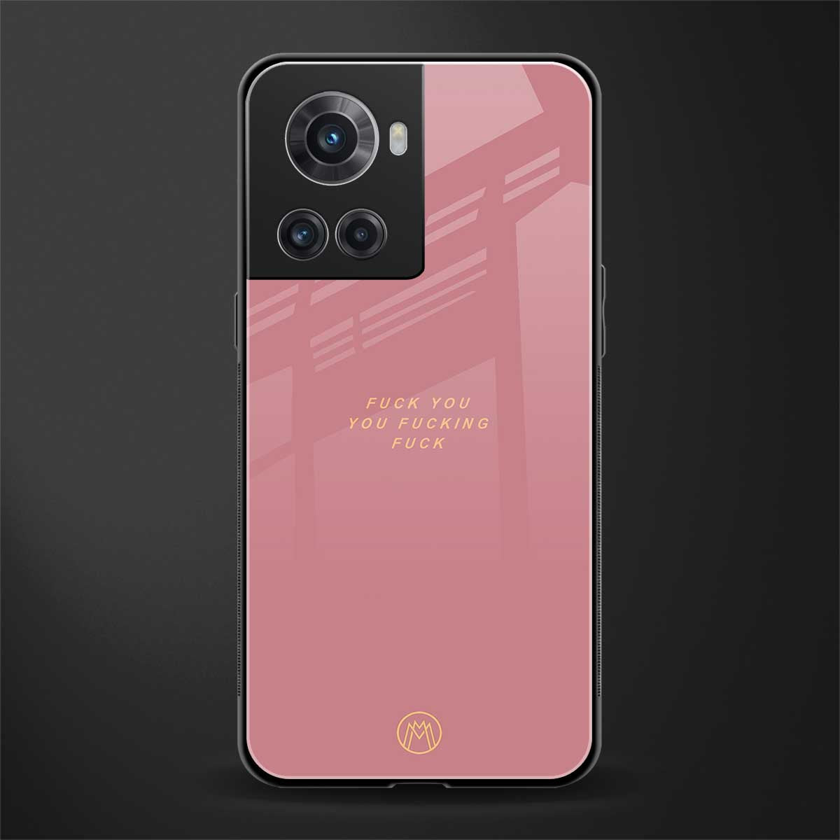 fuck you back phone cover | glass case for oneplus 10r 5g