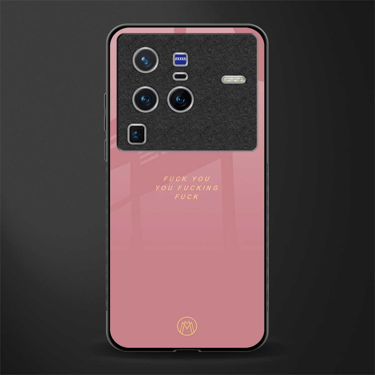 fuck you glass case for vivo x80 pro 5g image