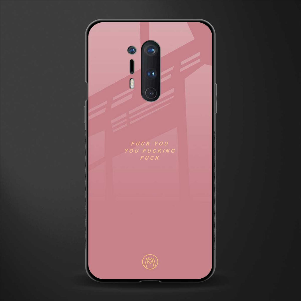 fuck you glass case for oneplus 8 pro image