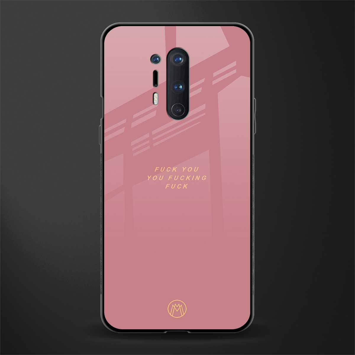 fuck you glass case for oneplus 8 pro image