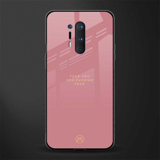 fuck you glass case for oneplus 8 pro image
