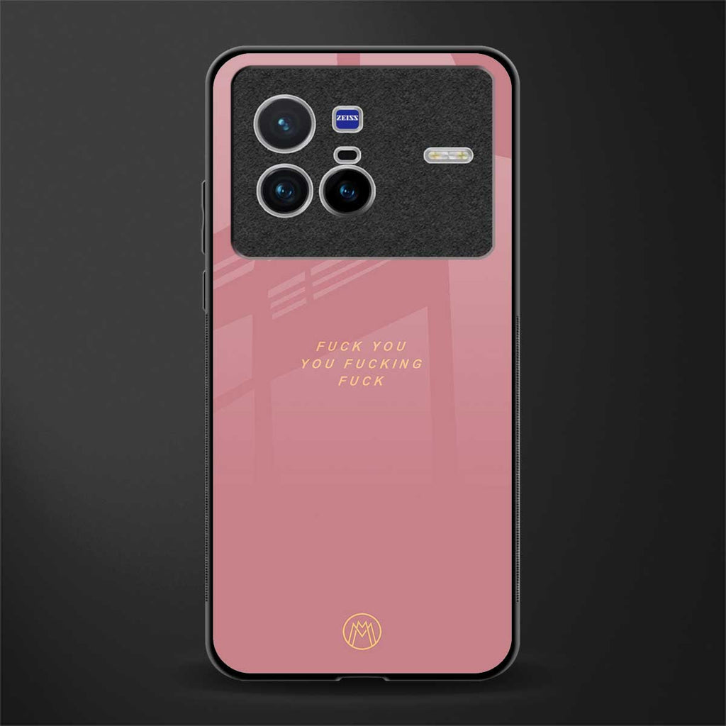 fuck you glass case for vivo x80 image