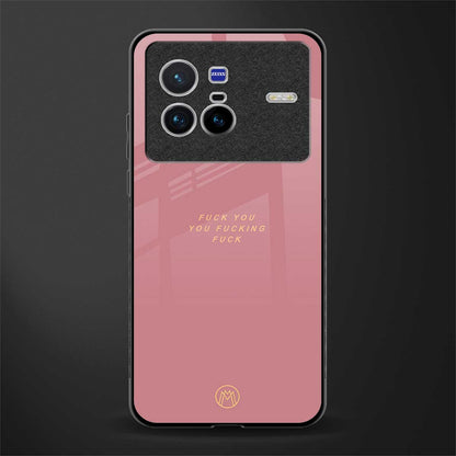 fuck you glass case for vivo x80 image
