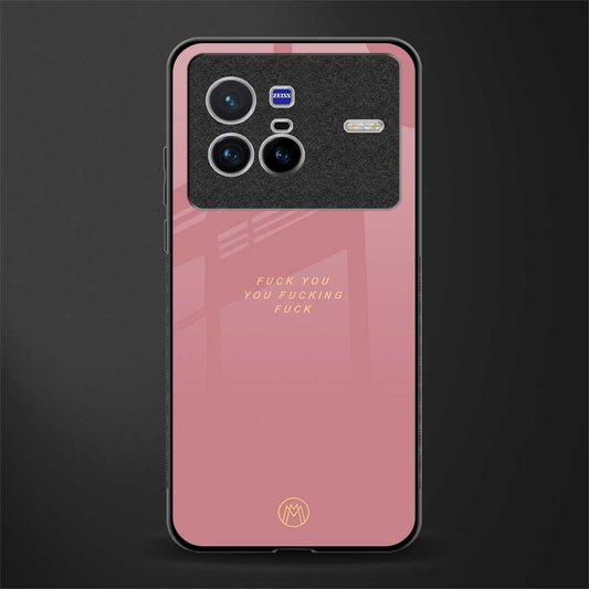 fuck you glass case for vivo x80 image