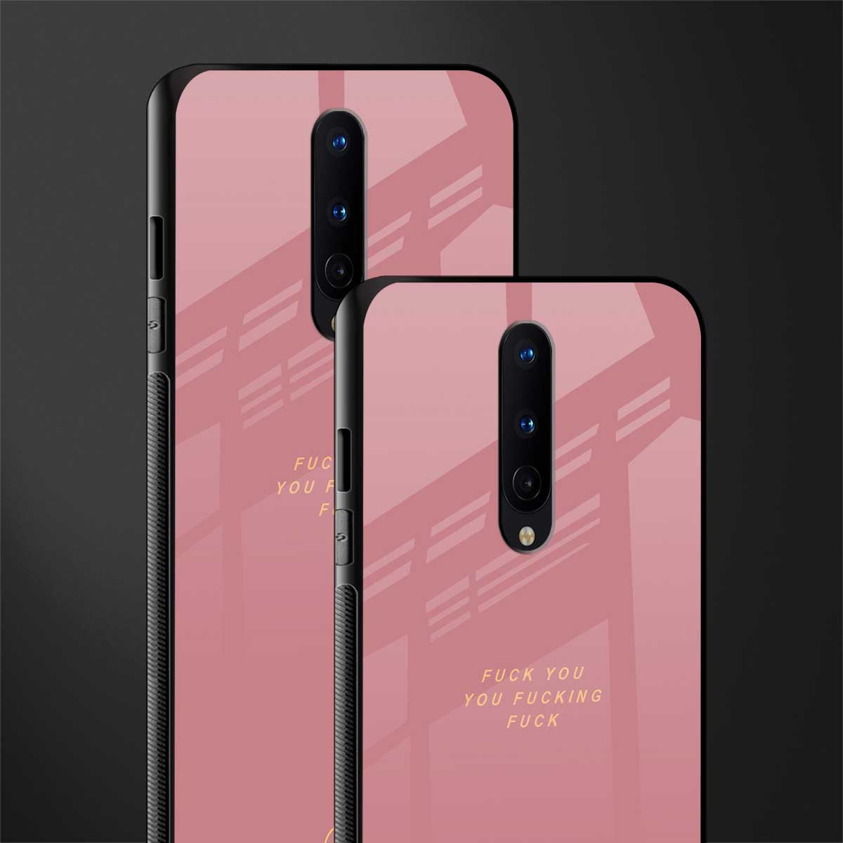fuck you glass case for oneplus 8 image-2