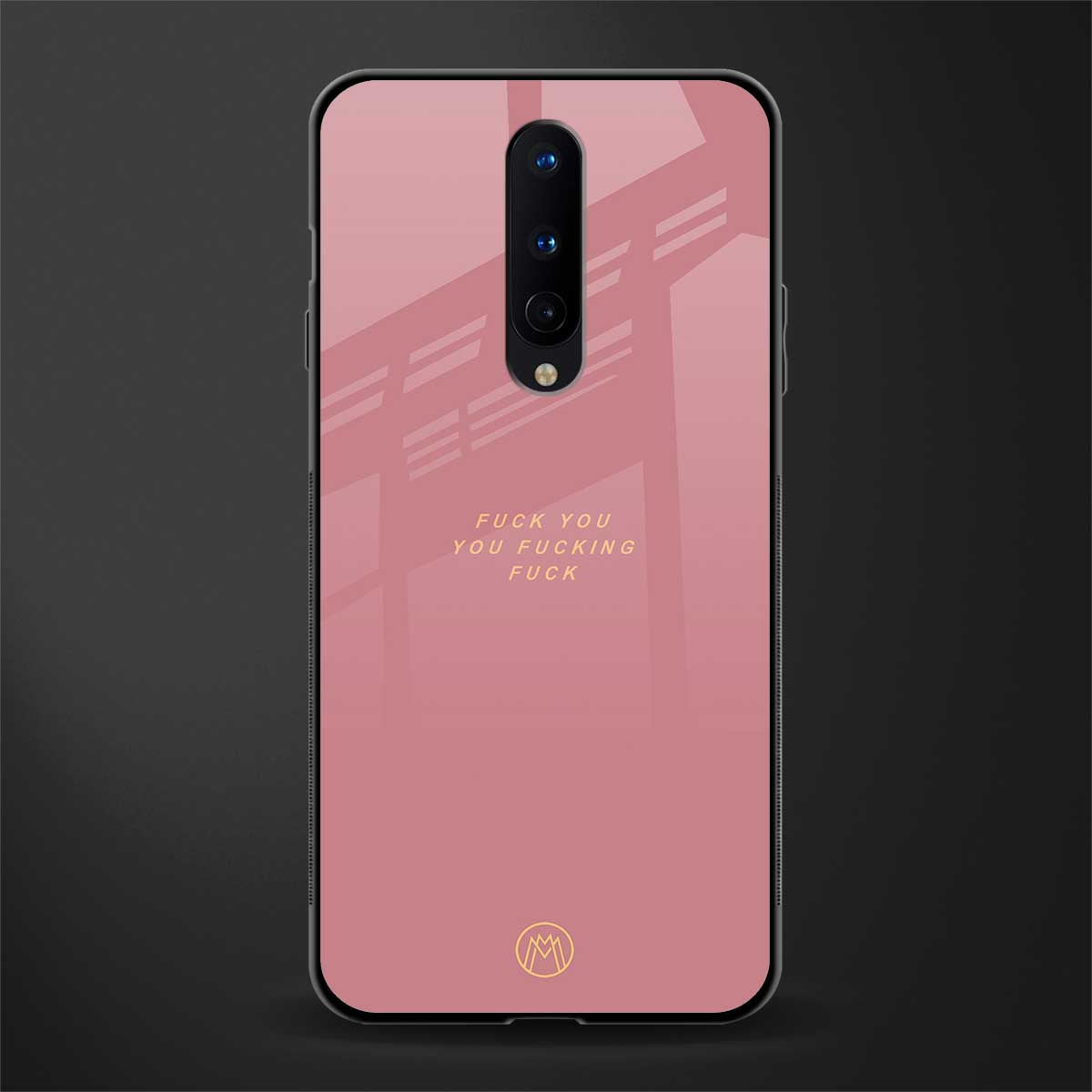 fuck you glass case for oneplus 8 image