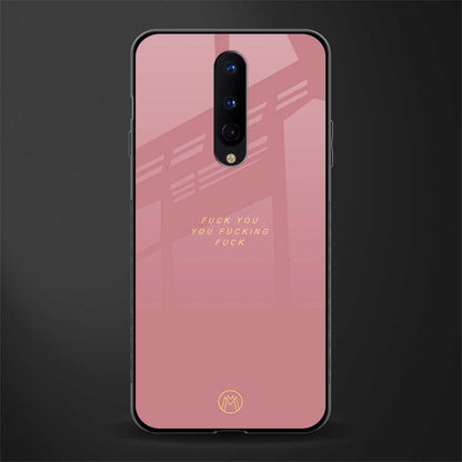 fuck you glass case for oneplus 8 image