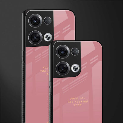 fuck you back phone cover | glass case for oppo reno 8