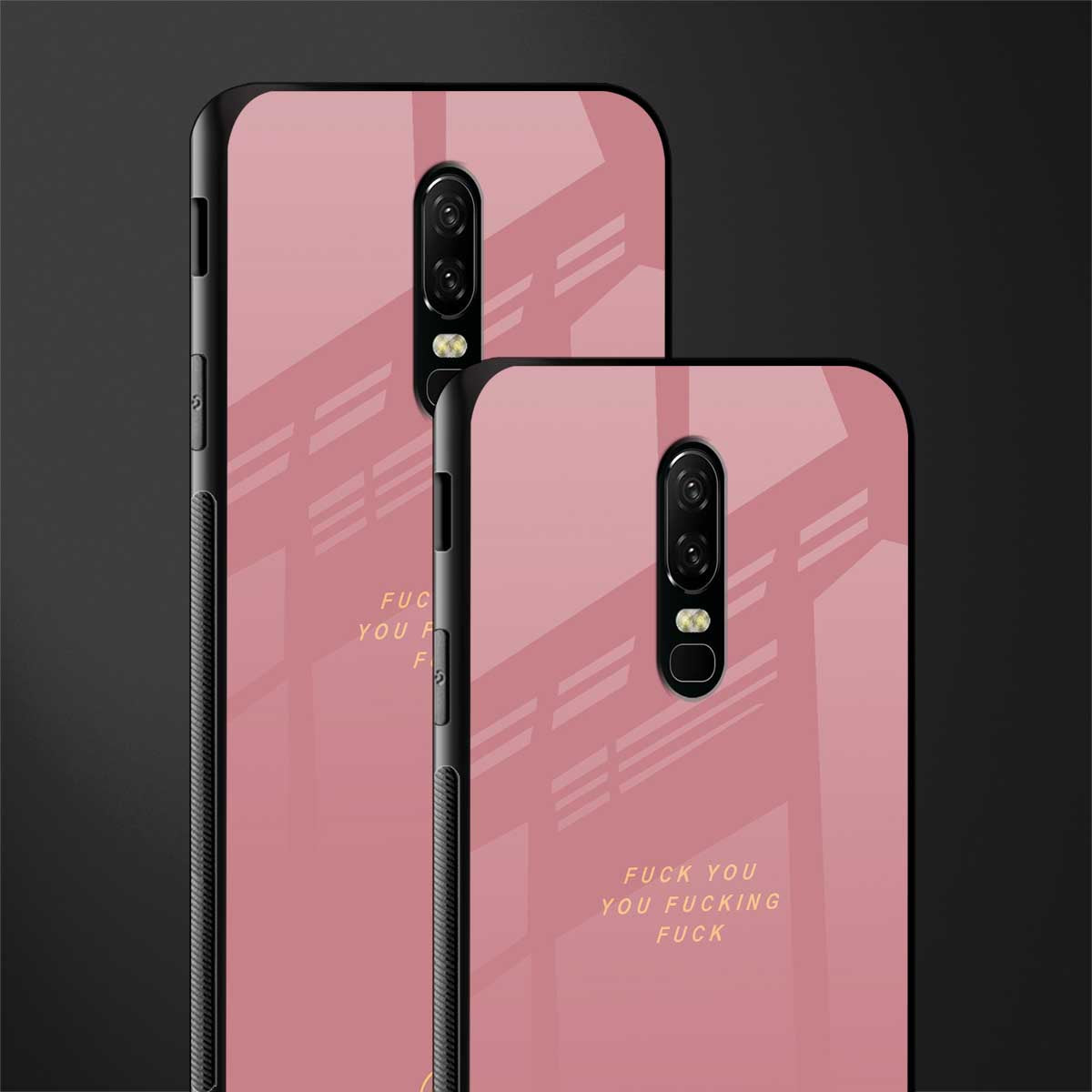 fuck you glass case for oneplus 6 image-2