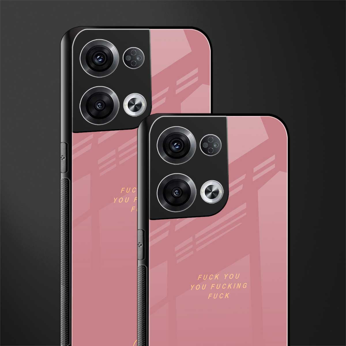 fuck you back phone cover | glass case for oppo reno 8 pro