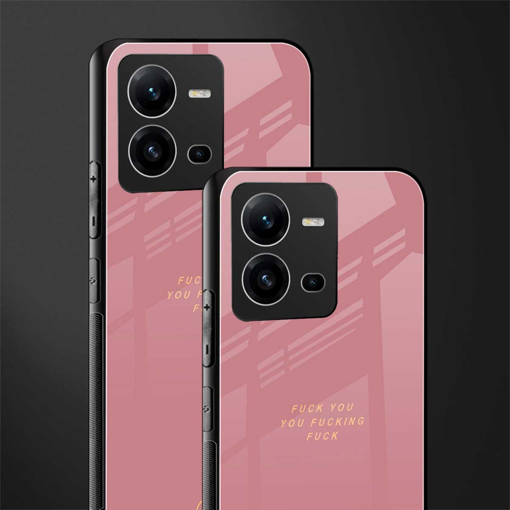 fuck you back phone cover | glass case for vivo v25-5g