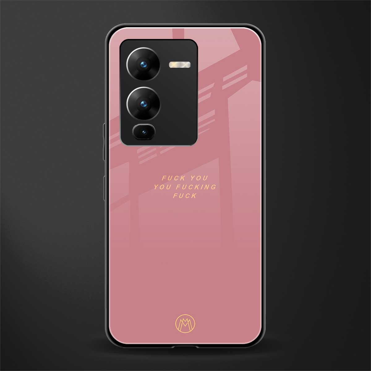 fuck you back phone cover | glass case for vivo v25 pro 5g