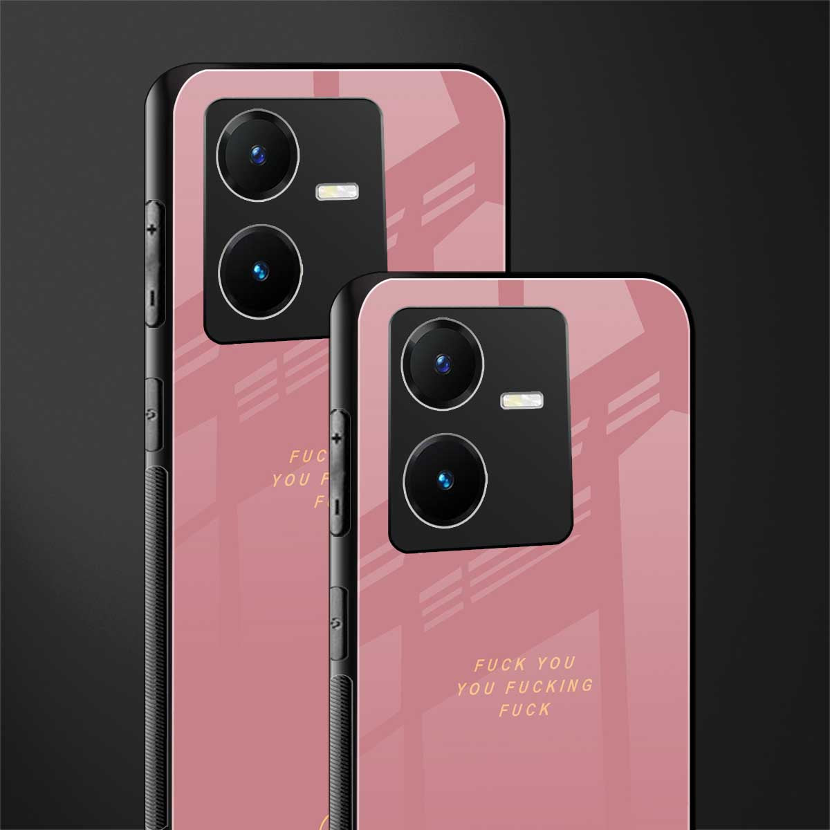 fuck you back phone cover | glass case for vivo y22