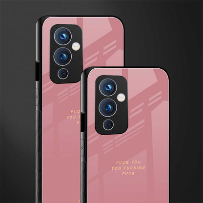 fuck you back phone cover | glass case for oneplus 9