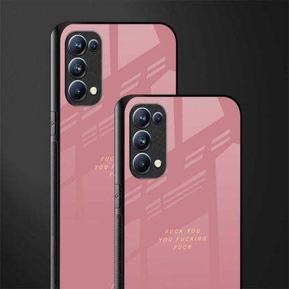 fuck you back phone cover | glass case for oppo reno 5