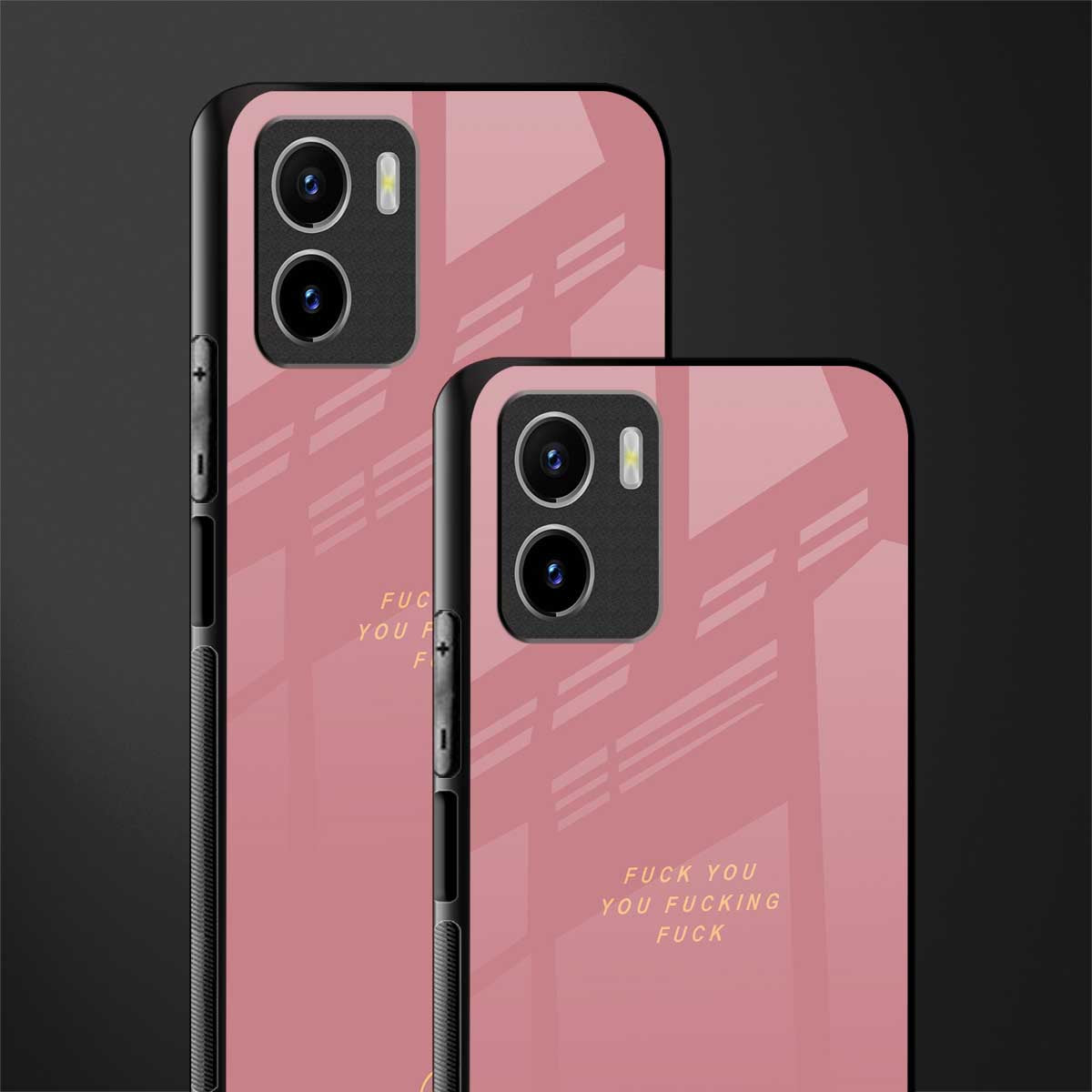 fuck you back phone cover | glass case for vivo y72